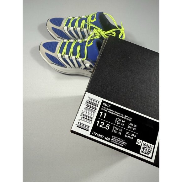 New Men’s Size 11 - Nike KD 18 Smart City HV1992 400 Hyper Royal Basketball - Picture 10 of 10